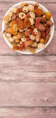 Mix süper yiyecek kurutulmuş 