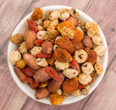 Mix süper yiyecek kurutulmuş 