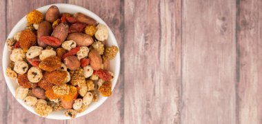 Mix süper yiyecek kurutulmuş 