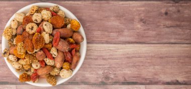 Mix süper yiyecek kurutulmuş 