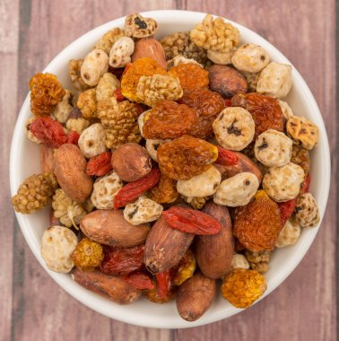 Mix süper yiyecek kurutulmuş 