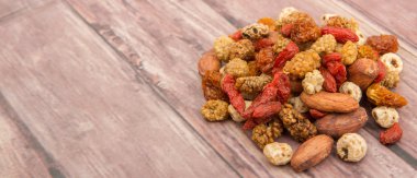 Mix süper yiyecek kurutulmuş