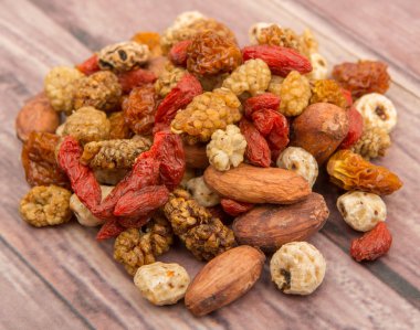 Mix süper yiyecek kurutulmuş