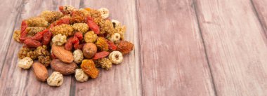 Mix süper yiyecek kurutulmuş