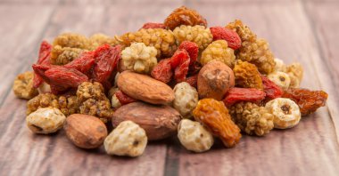 Mix süper yiyecek kurutulmuş