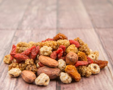 Mix süper yiyecek kurutulmuş