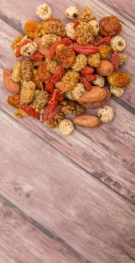 Mix süper yiyecek kurutulmuş