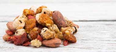 Mix süper yiyecek kurutulmuş