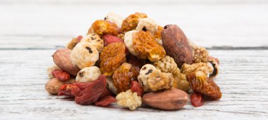 Mix süper yiyecek kurutulmuş