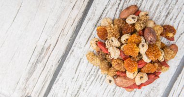 Mix süper yiyecek kurutulmuş