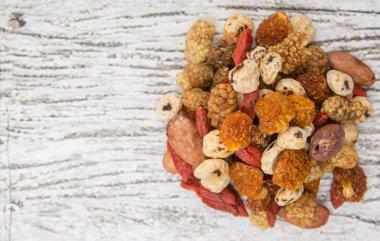 Mix süper yiyecek kurutulmuş