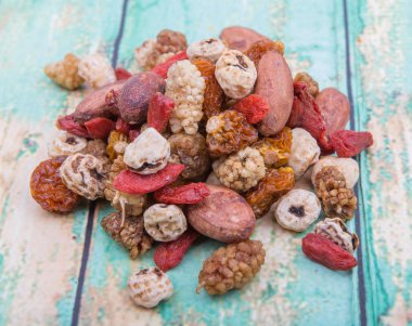 Mix süper yiyecek kurutulmuş