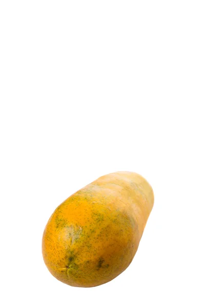 Fruta Mamão Sobre Fundo Branco — Fotografia de Stock