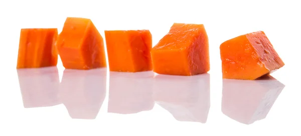 Bite Sized Papaya Fruit — Stock Photo, Image