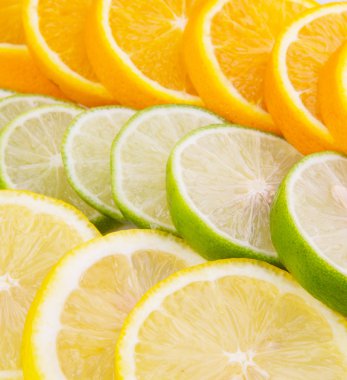 limon, limon ve portakal dilimleri Görünümü Kapat