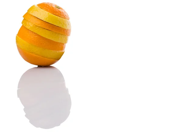 Laranja e limão fatias de frutas — Fotografia de Stock