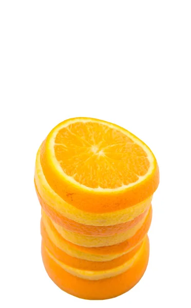 오렌지와 레몬 조각 과일 — 스톡 사진