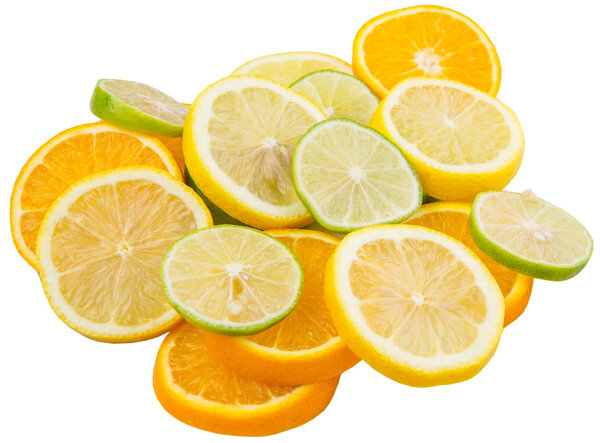 Lime, Lemon And Orange Layer Slices