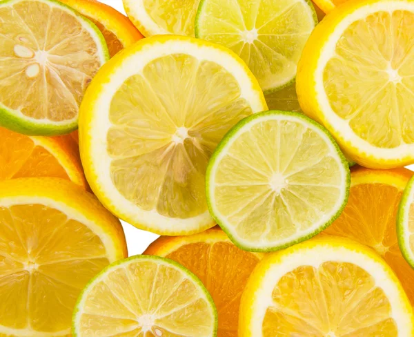 Rebanadas Limón Lima Naranja —  Fotos de Stock