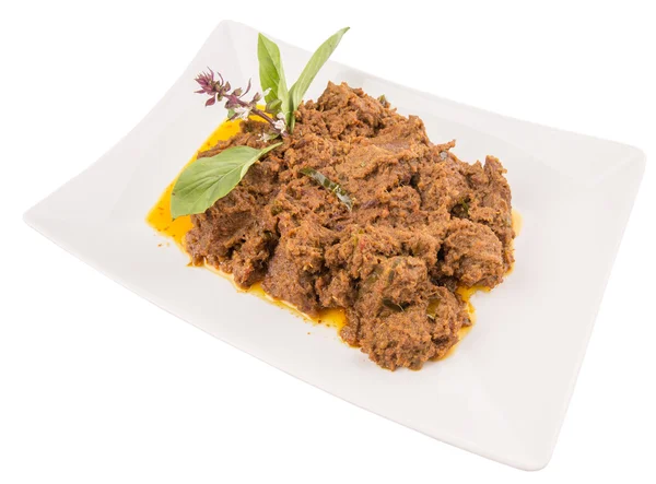 Malaiisches Rindfleisch-Rendang-Gericht — Stockfoto