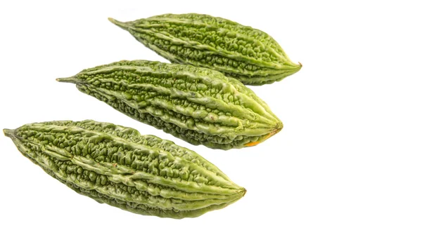 Légume Gourde Amère Sur Fond Blanc — Photo