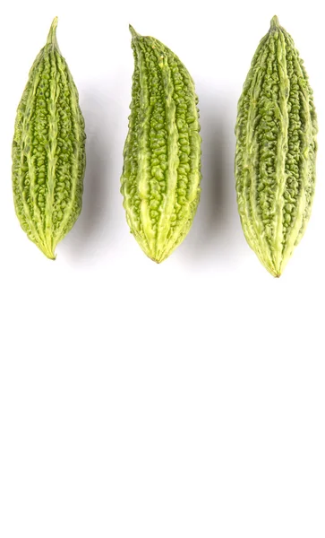 Légume Gourde Amère Sur Fond Blanc — Photo