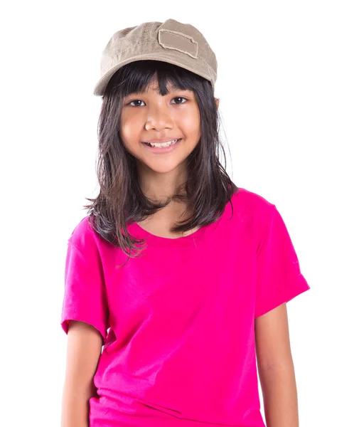 Young Preteen Asian girl With A Cap — Stock Photo, Image