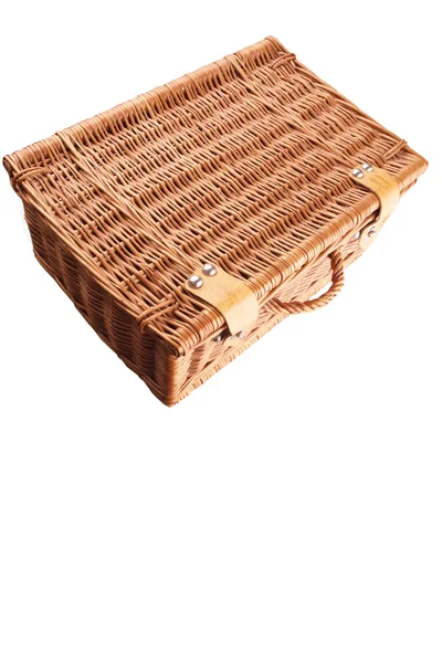 Wicker picnic kurv - Stock-foto