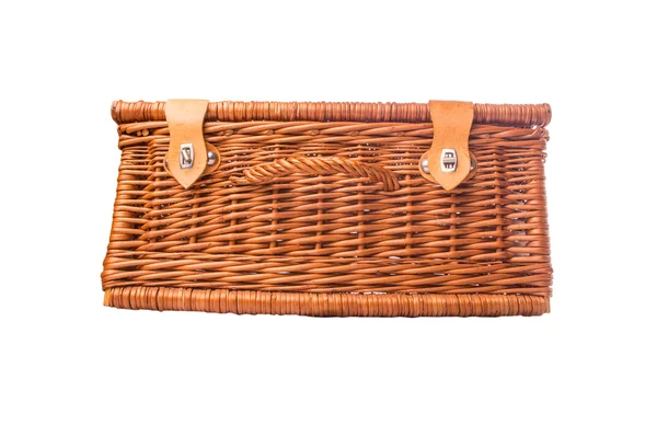 Wicker picnic kurv - Stock-foto