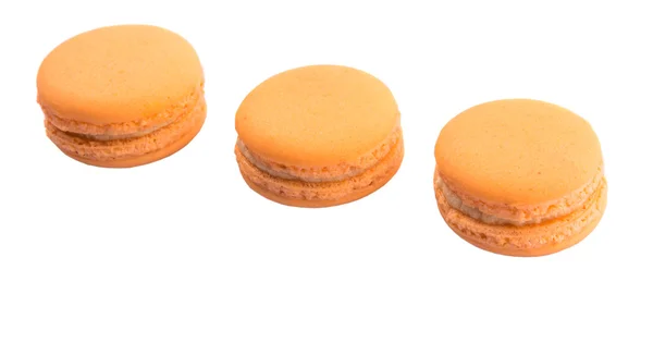 Orange Colored French Macarons — Stock Photo, Image