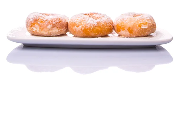 Zelfgemaakte donut met suiker toppings — Stockfoto