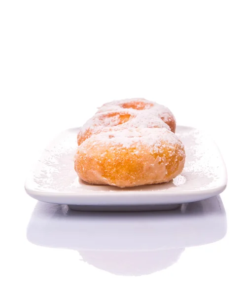 Zelfgemaakte donut met suiker toppings — Stockfoto