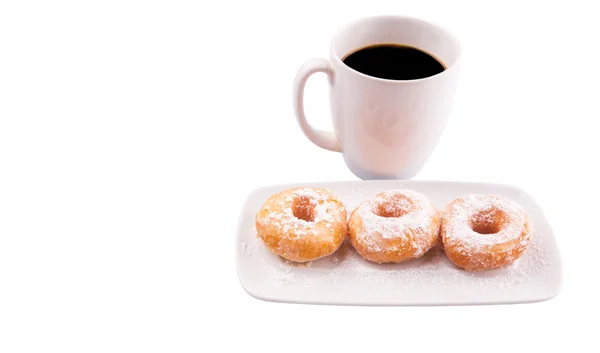 Café e Donut — Fotografia de Stock