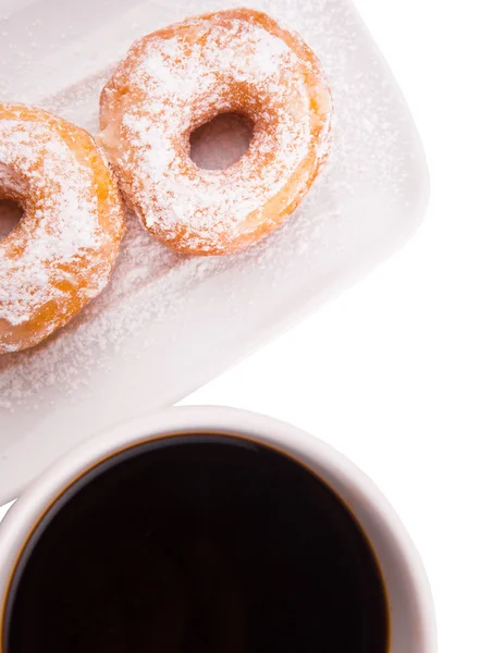 Coffee And Doughnut — Stock Photo, Image