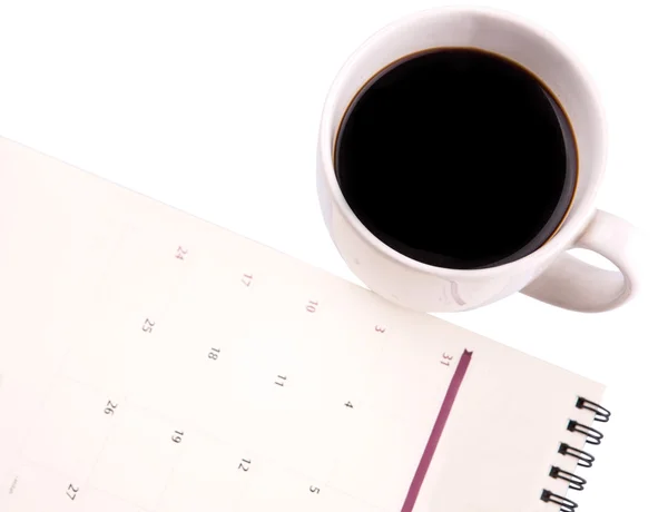 Coffee And Day Planner — Stock Photo, Image