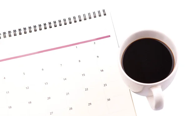 Coffee And Day Planner — Stock Photo, Image