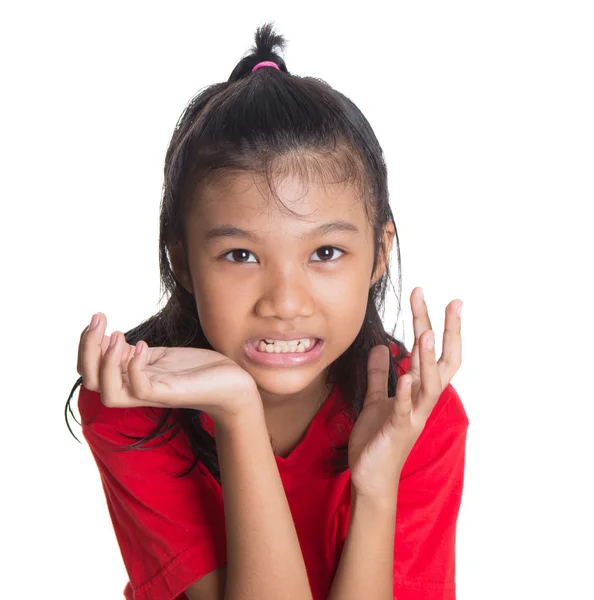 Giovane asiatico con faccia espressione — Foto Stock