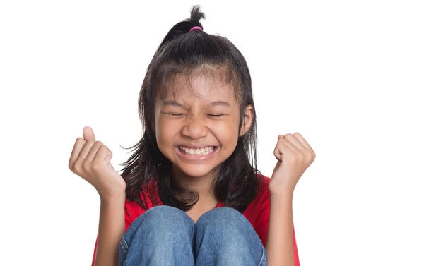 Stress giovane ragazza asiatica — Foto Stock