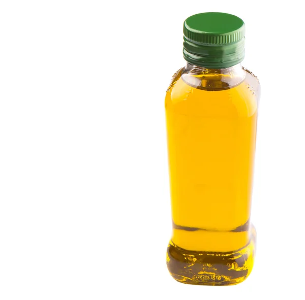 Una Botella Aceite Oliva Sobre Fondo Blanco — Foto de Stock