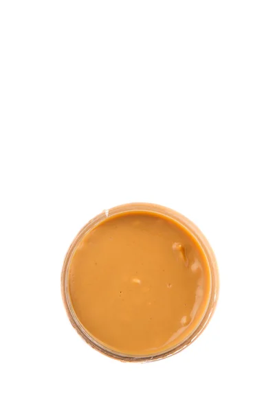 Peanut Butter Jar White Background — Stock Photo, Image