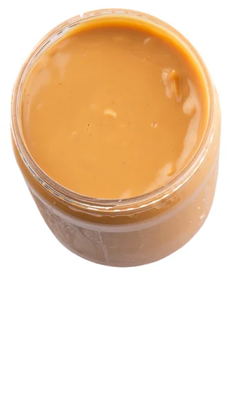 Peanut Butter Jar White Background — Stock Photo, Image