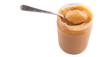 Fıstık ezmesi ile küçük kaşık