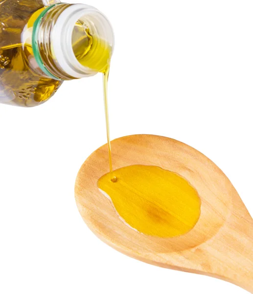 Versare l'olio d'oliva — Foto Stock