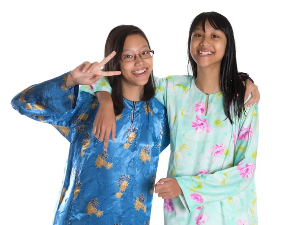 Malay Teenage Sisters — Stock Photo, Image