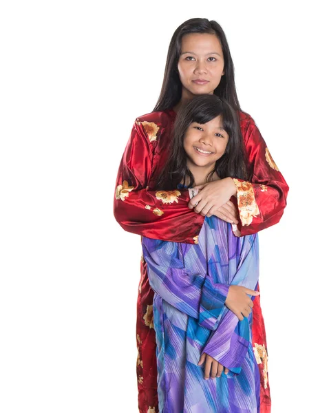 Asian Malay Mother And Daughter — Stock Photo, Image