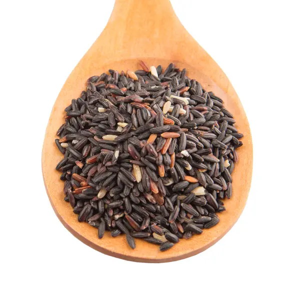 Чёрный глютиновый рис — стоковое фото
