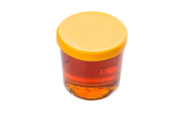 Miele in vaso di vetro — Foto Stock
