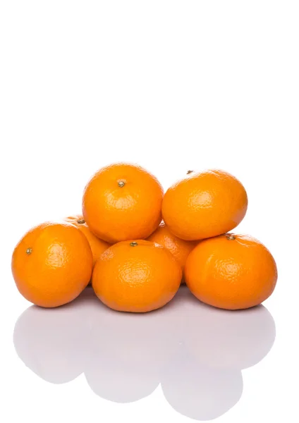 Um grupo de frutas de laranja mandarim — Fotografia de Stock