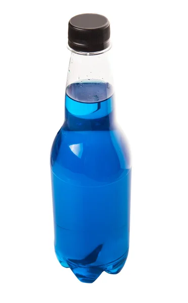 Bebidas de refrigerante de cor azul — Fotografia de Stock