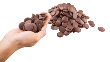 Çikolata düğmesini yukarı toplama